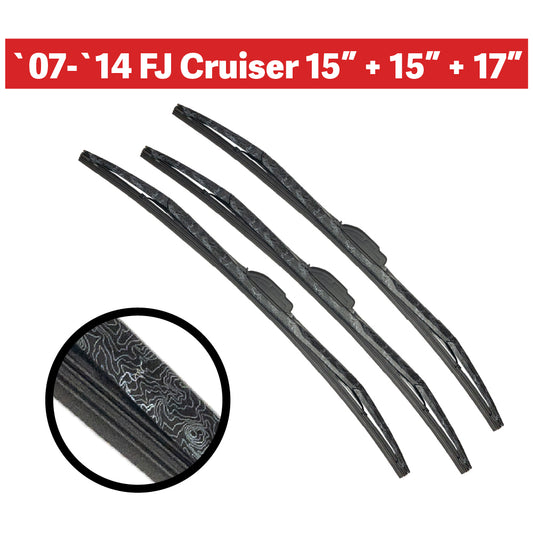 2007-2014 Toyota FJ Cruiser - MT86 Topographic Windshield Wiper Blade Bundle