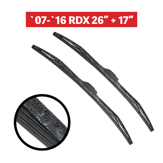 2007-2016 Acura RDX - 26" + 17" MT86 Topographic Windshield Wiper Blade Bundle