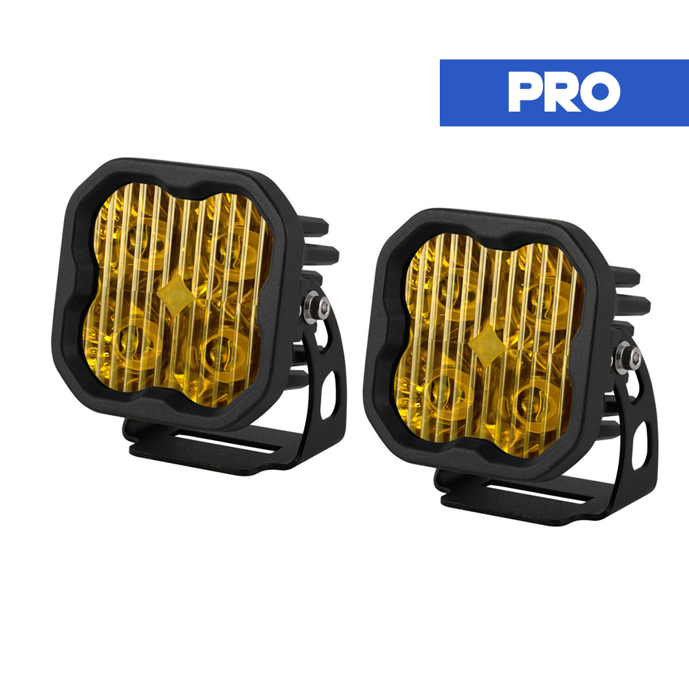 Stage Series 3" SAE/DOT Pro Yellow LED Pod (Pair)