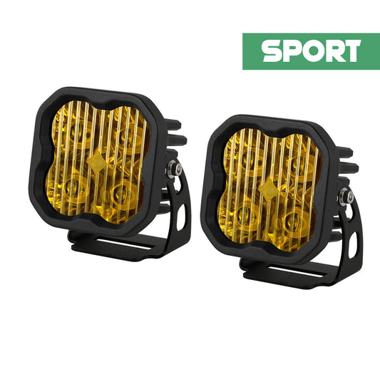 Stage Series 3" SAE/DOT Sport Yellow LED Pod (Pair)