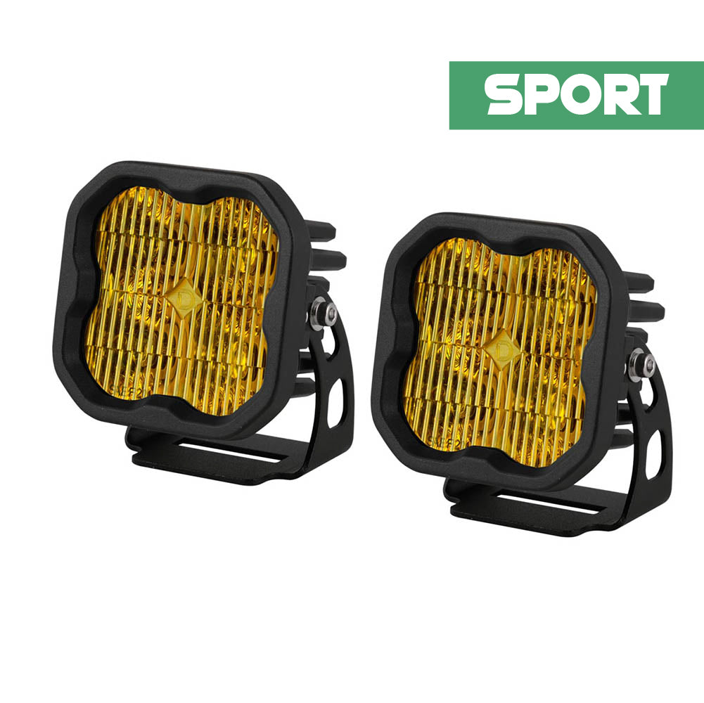 Stage Series 3" SAE/DOT Sport Yellow LED Pod (Pair)